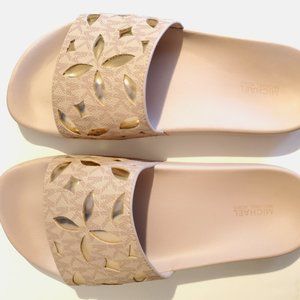 Michael Kors Mimi Slide Color Blossom Pink Rose Gold